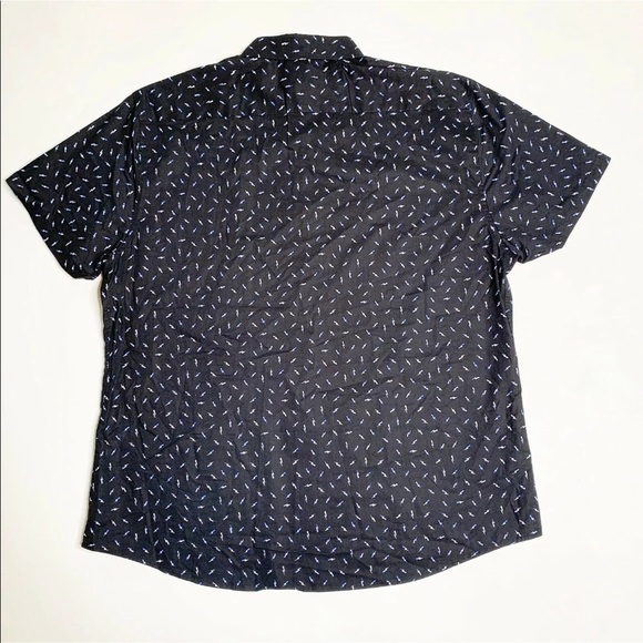 Slate & Stone Printed Short-Sleeve Shirt XXL Black - Picture 3 of 8